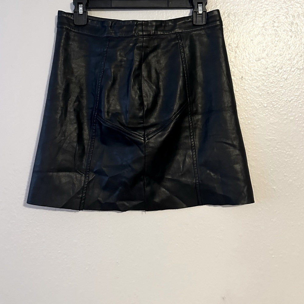 Black Leather Skirt